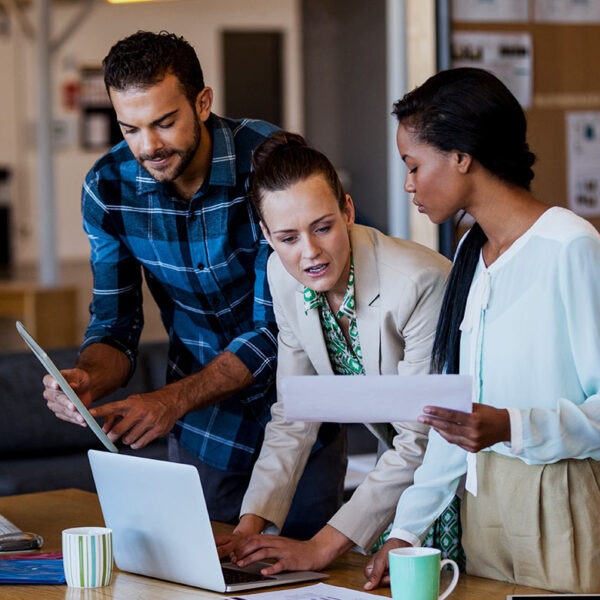 HR Team doing financial reporting